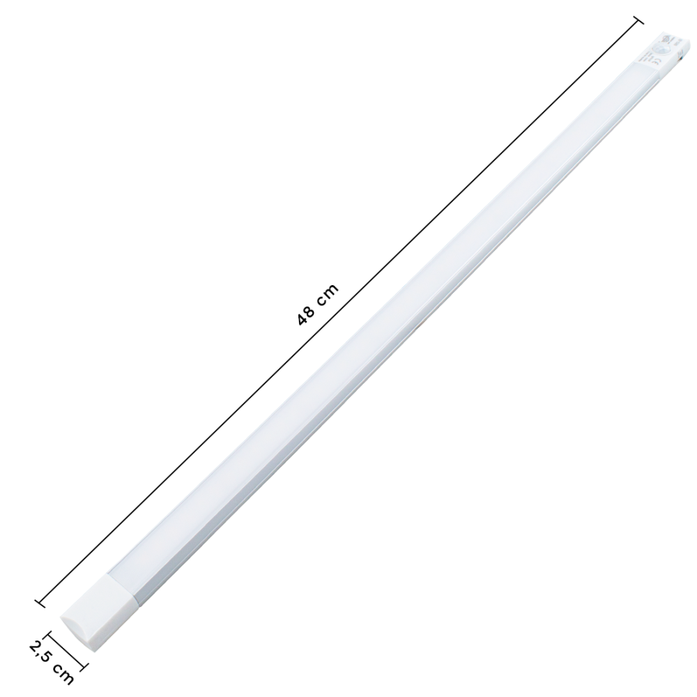 Striscia 38 LED Luce Naturale da Armadio 48cm...