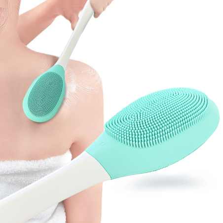 Spazzola per Bagno Elettrica Massaggiante Corpo con Vibrazioni Impermeabile IPX7