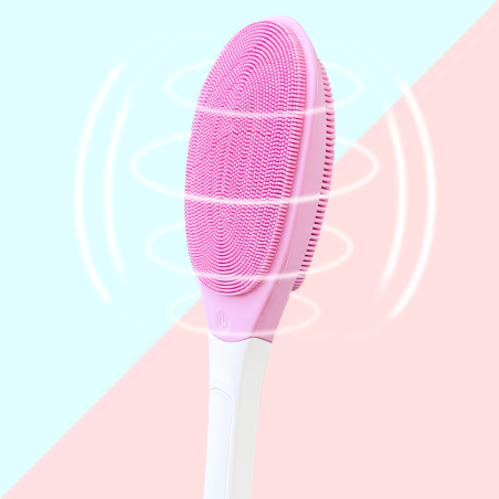 Spazzola per Bagno Elettrica Massaggiante Corpo con Vibrazioni Impermeabile IPX7