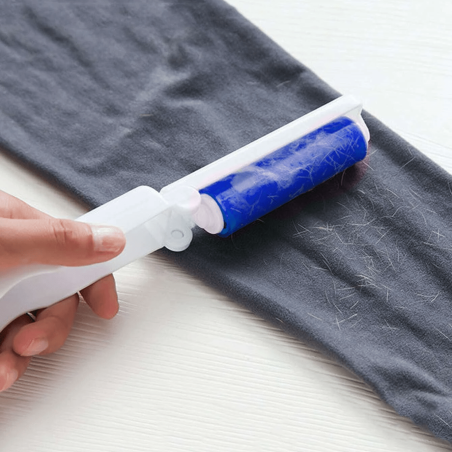 Rullo Levapelucchi Adesivo Viscosa Riutilizzabile Spazzola Rimuovi Pelo Animali