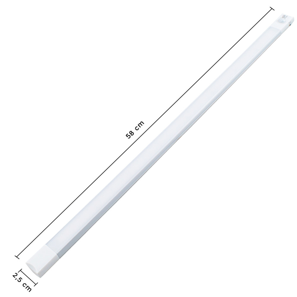 Striscia 48 LED Luce Fredda per Armadio 58cm...
