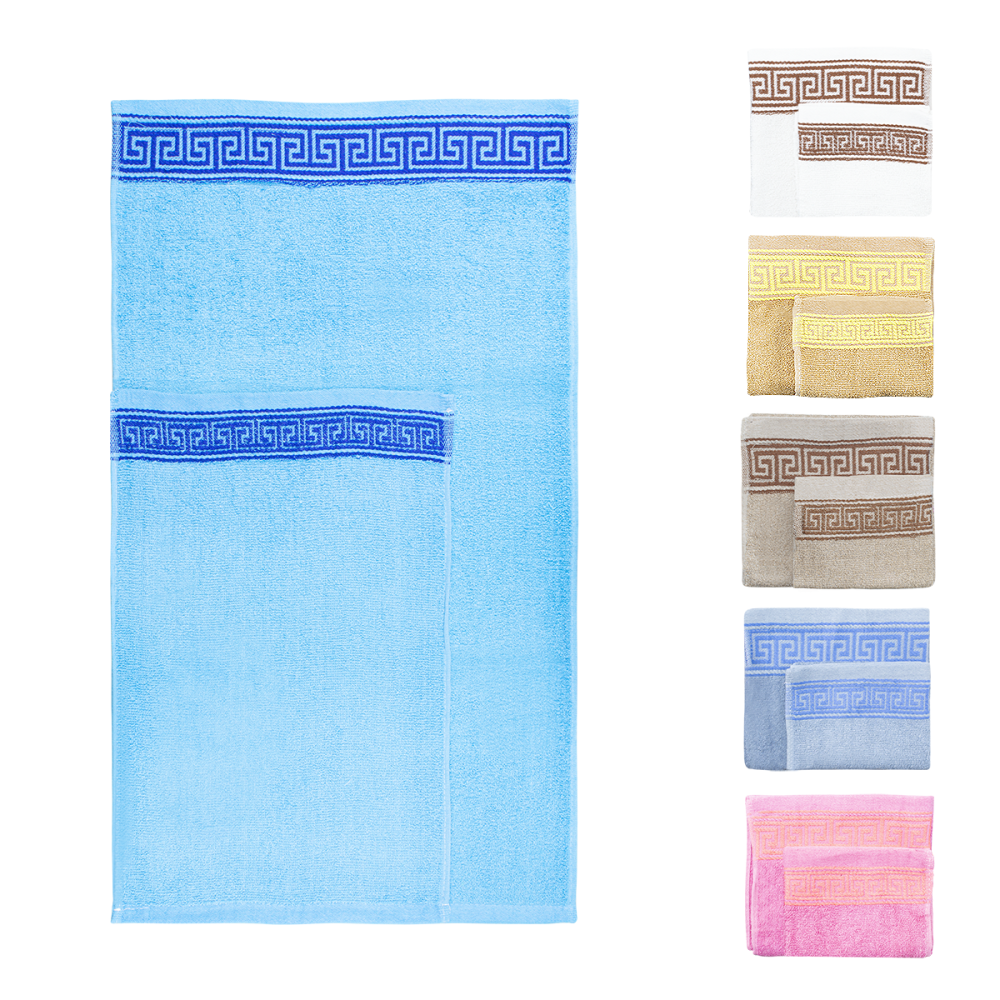 Set 12pz Asciugamani da Bagno 6pz Viso 6pz...