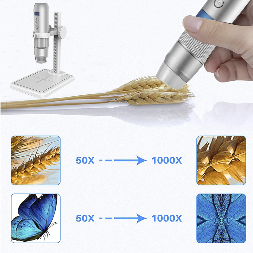 Microscopio Elettronico Digitale Wi-Fi Q-XW06...