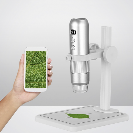 Microscopio Elettronico Digitale Wi-Fi Q-XW06 Ingrandimento 50x 1000x Portatile