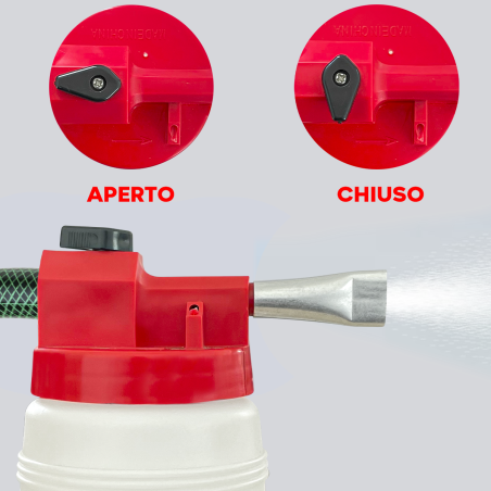 Spruzzatore per Tubo da Giardino Full Crystal Contenitore Detergente con Ugello