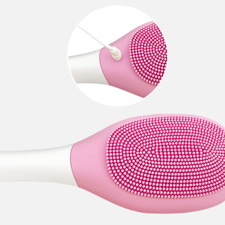 Spazzola per Bagno Elettrica Massaggiante Corpo con Vibrazioni Impermeabile IPX7