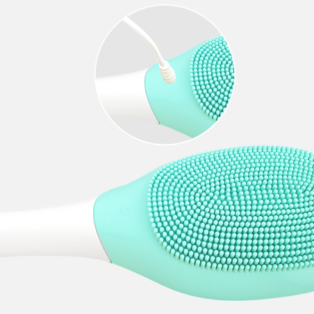 Spazzola per Bagno Elettrica Massaggiante Corpo con Vibrazioni Impermeabile IPX7