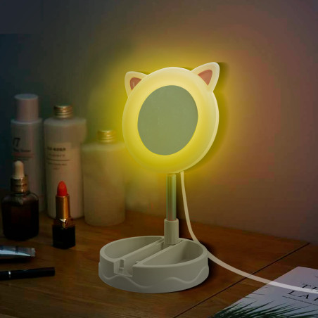 Specchio Luminoso per Smartphone con Luce LED ad Anello Multiuso Ring Light