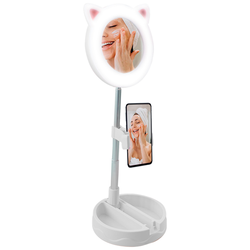 Specchio Luminoso per Smartphone con Luce LED...