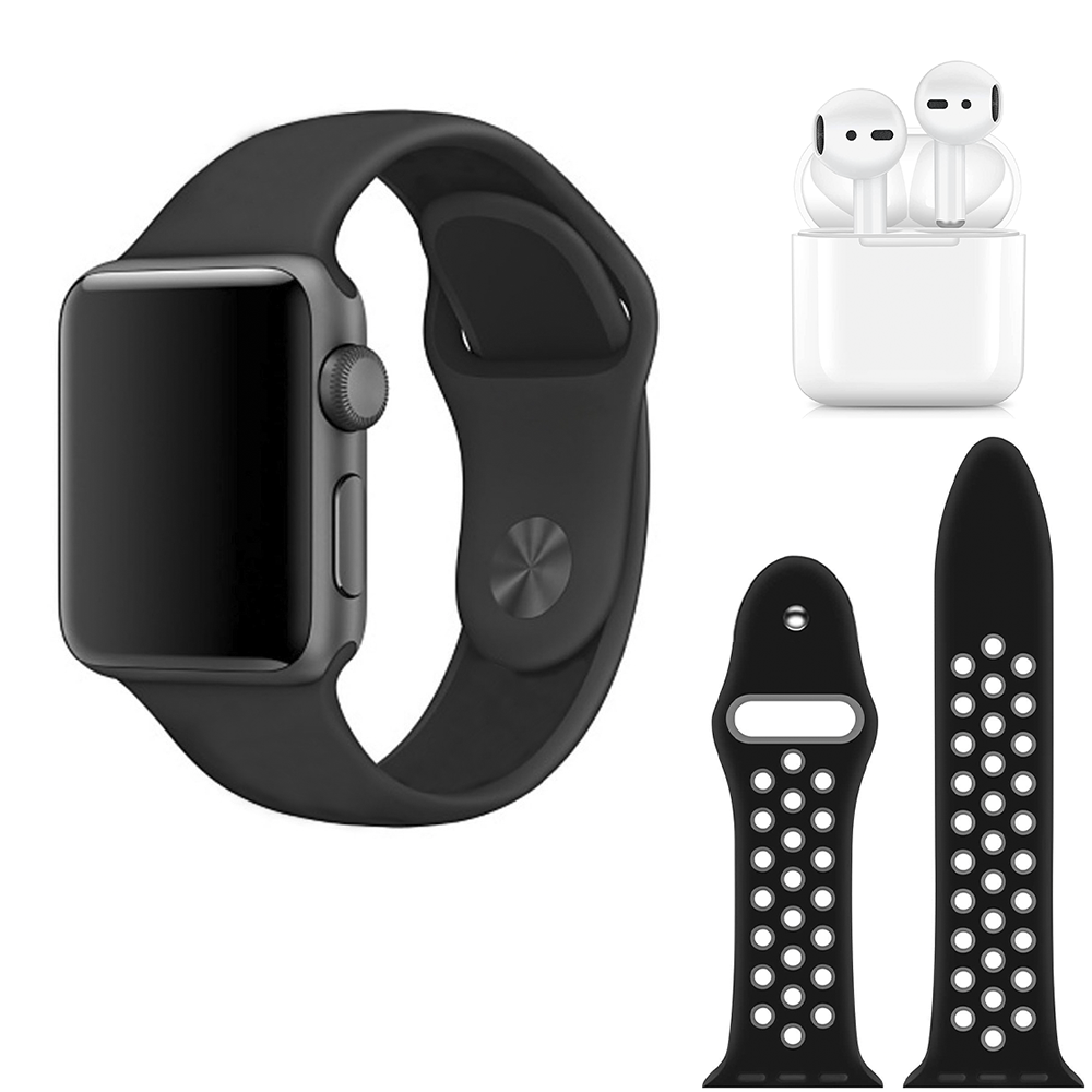 Smartwatch W26 PRO MAX Serie 8 con Auricolari e Doppio Cinturino Fitness Sports Nero