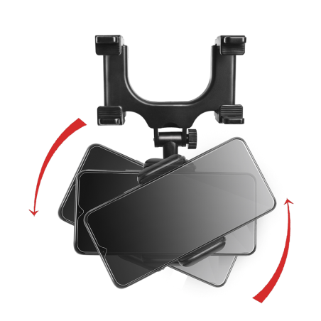 Supporto Telefono Auto Universale per Specchietto Retrovisore Porta Cellulare