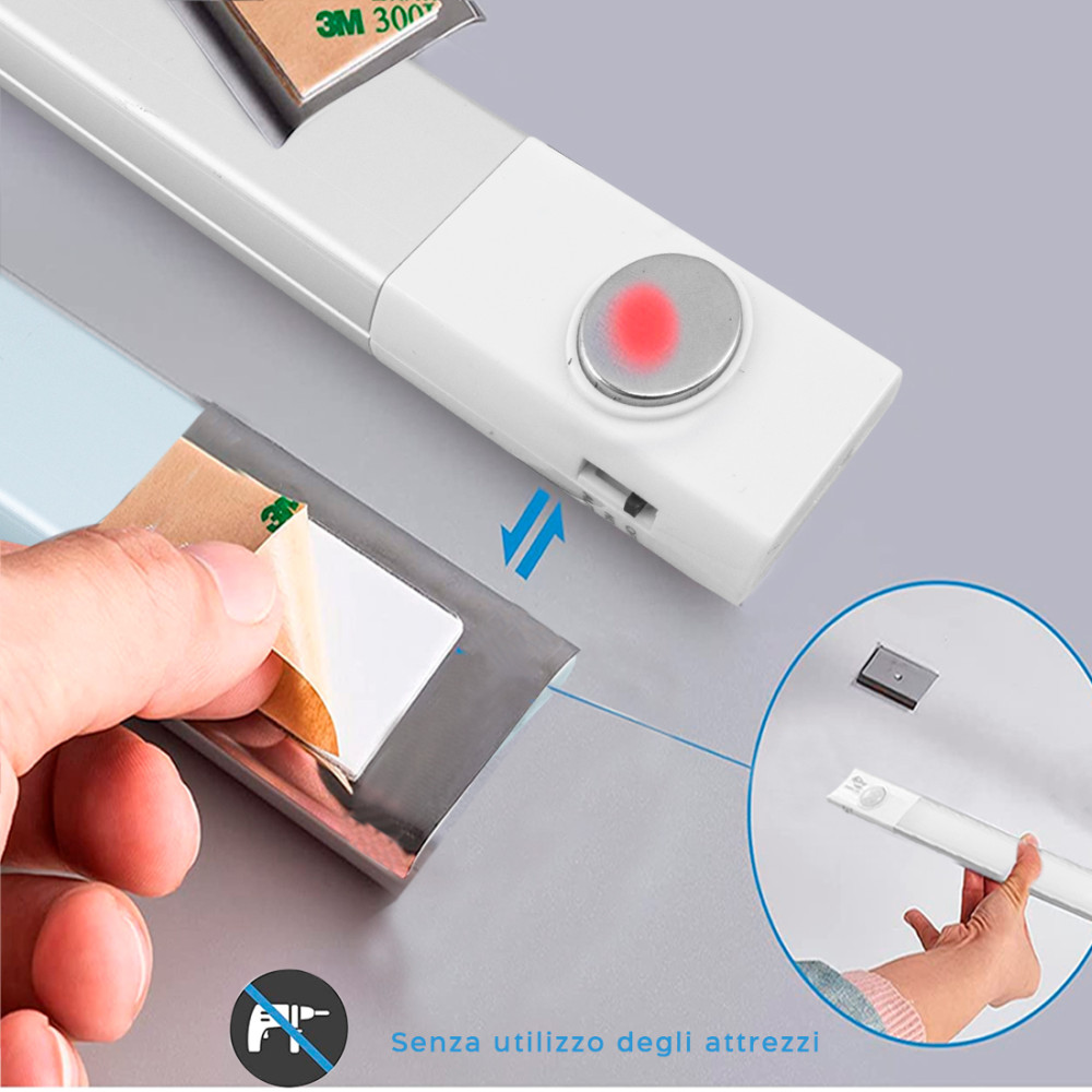 Striscia 48 LED Luce Calda per Armadio 58cm...