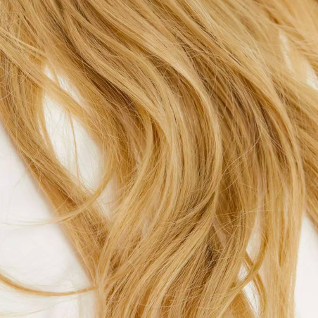 Extension 4 Clips Biondo Scuro Mossi Lunghi 50cm Banda Capelli Finti Sintetica