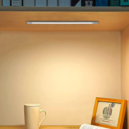 Striscia 28 LED Luce Calda per Armadio 38cm Ricaricabile USB Sensore Movimento