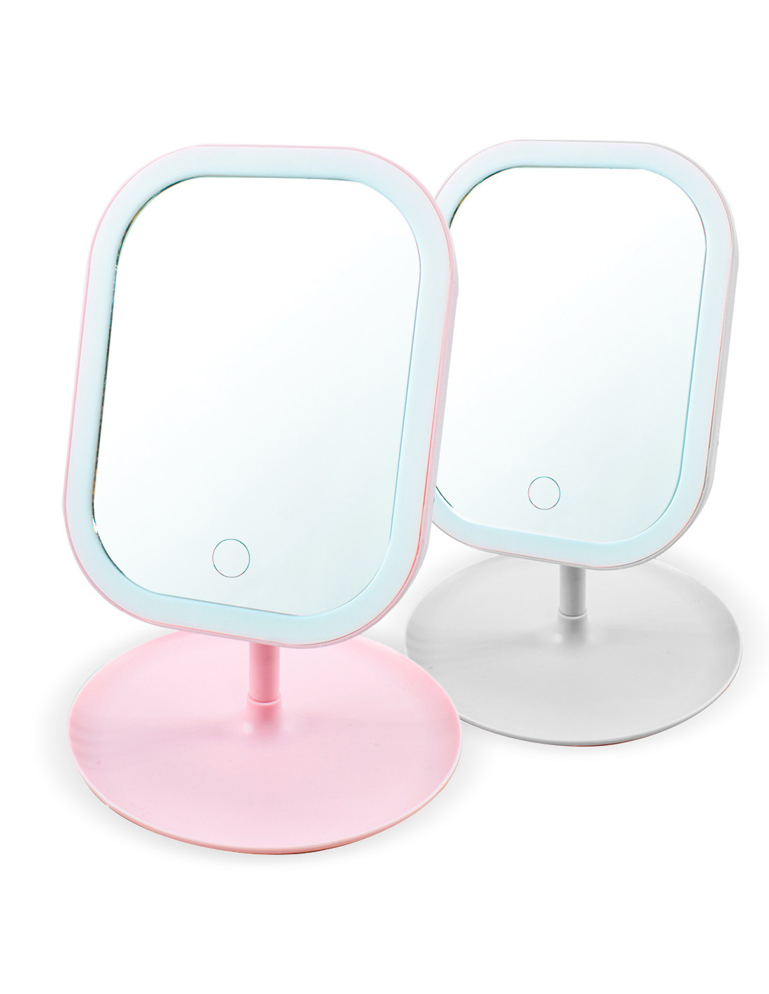 Specchio Cosmetico Illuminato Luce LED Touch per Trucco da Tavolo  Ricaricabile