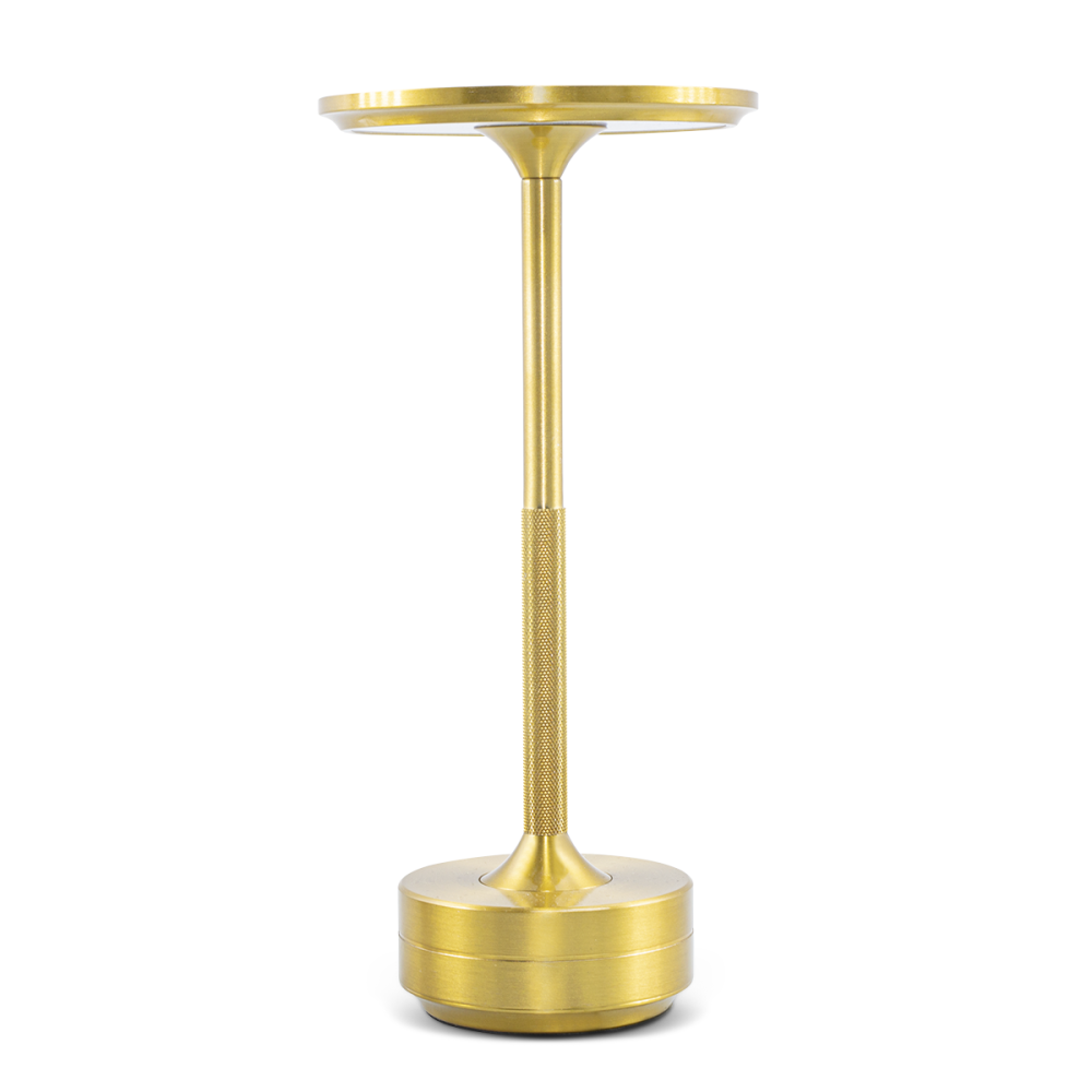 Lampada da Tavolo 5W Ricaricabile Touch Control LED Dimmerabile Design Alluminio Oro