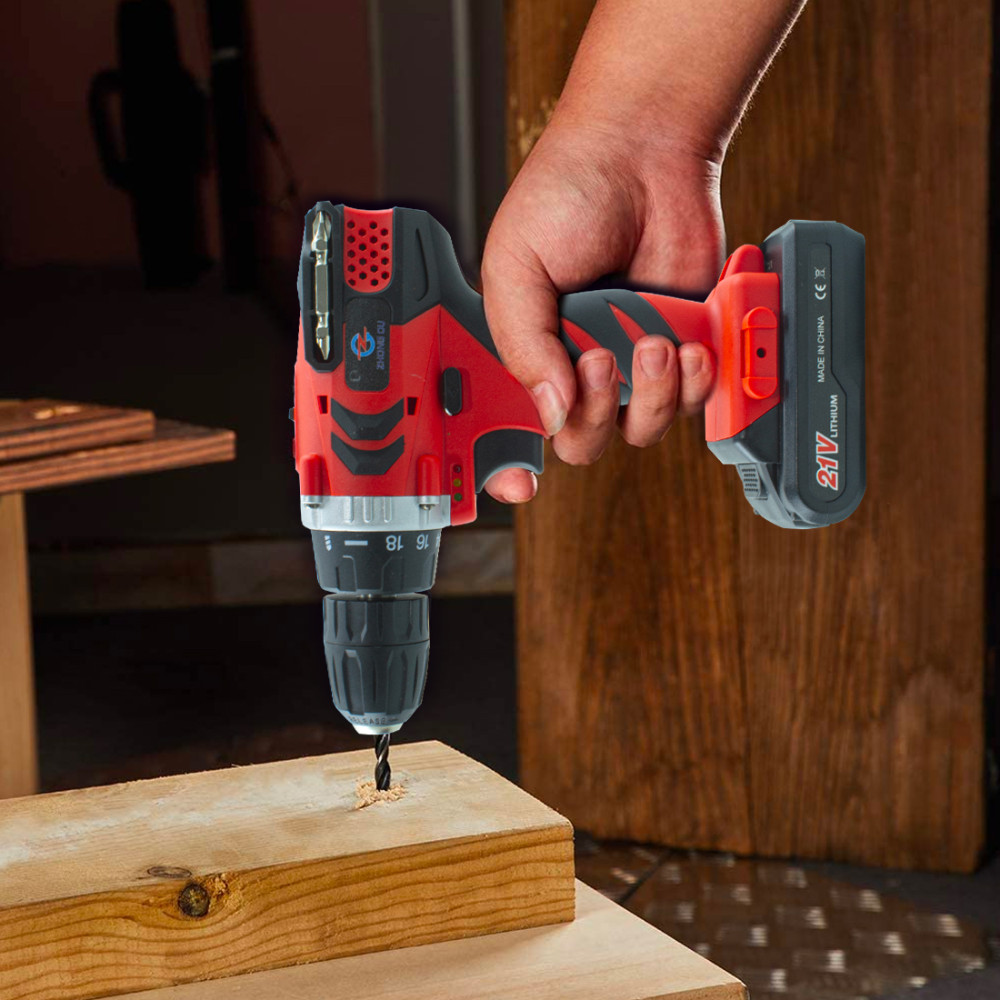 Trapano Avvitatore Doppia Batteria 21V Senza...