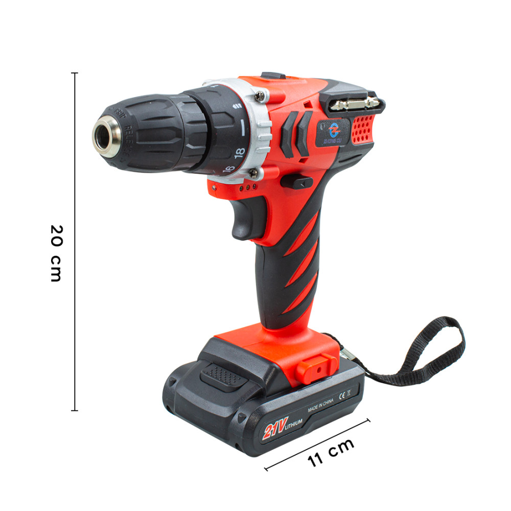 Trapano Avvitatore Doppia Batteria 21V Senza...