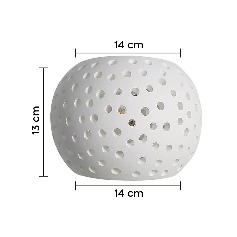 Applique Gesso Plafoniera GS-5018 Attacco G9 a...