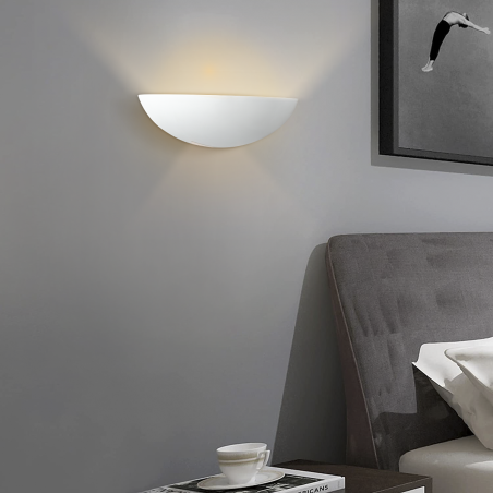 Applique Gesso Plafoniera GS-5030 Attacco E27 da Parete Doppia Emissione di Luce