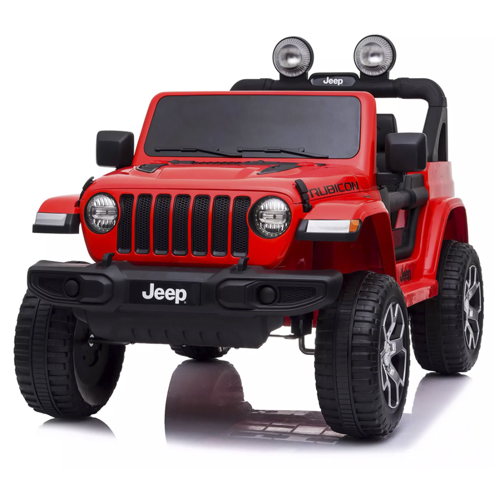 Macchina Elettrica per Bambini LT908 Jeep Rubicon 12V Luci Suoni e Telecomando Rosso