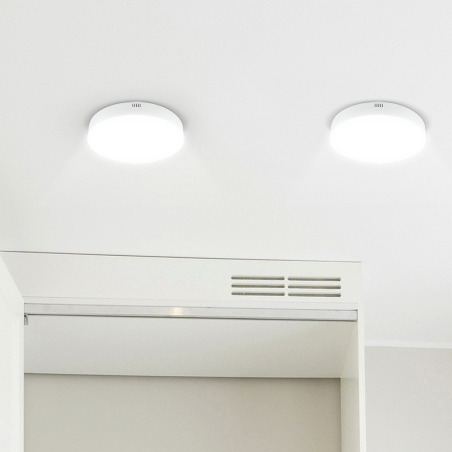 Plafoniera Lampada LED Orbita 12W Luce Bianca 6000K Applique Tonda Slim Interno