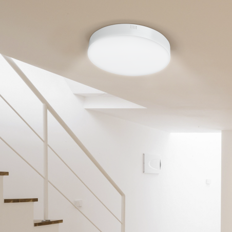 Plafoniera Lampada LED Orbita 22W Luce Bianca 6000K Applique Tonda Slim Interno