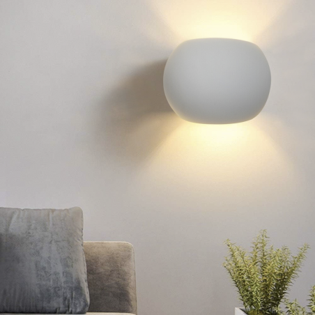 Applique Gesso Plafoniera GS-5017 Attacco G9 a Parete Doppia Emissione di Luce