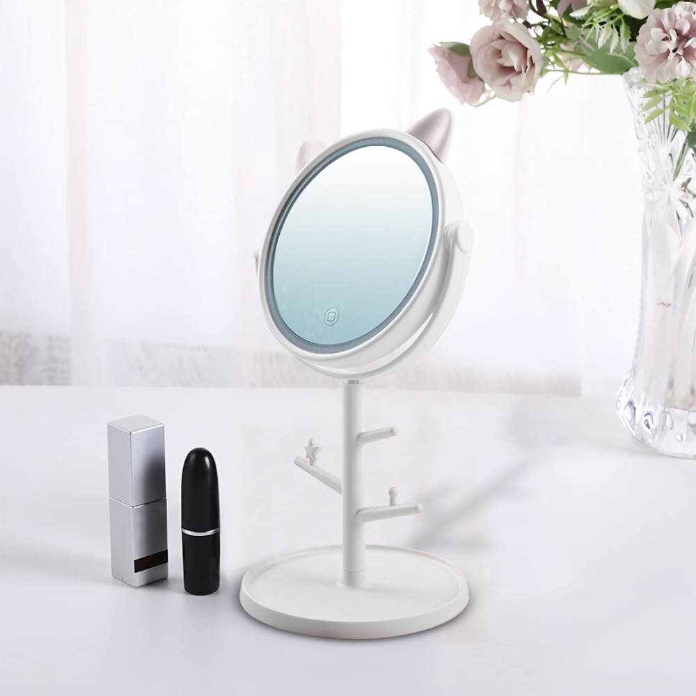 Specchio Make Up Cosmetico Luce LED da Tavolo...