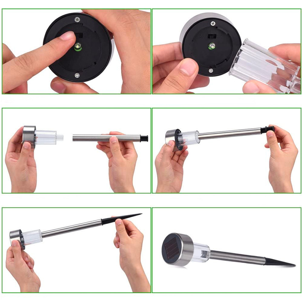 Lampada 1 led da 30 cm a energia solare...