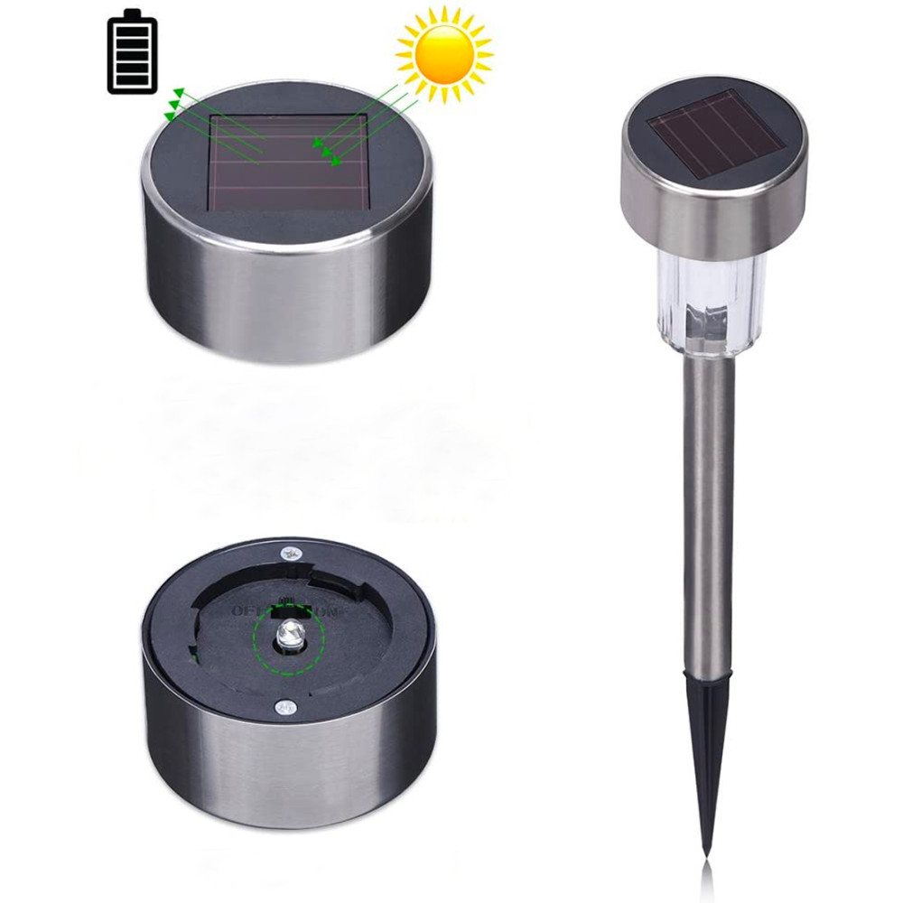 Lampada 1 led da 30 cm a energia solare...