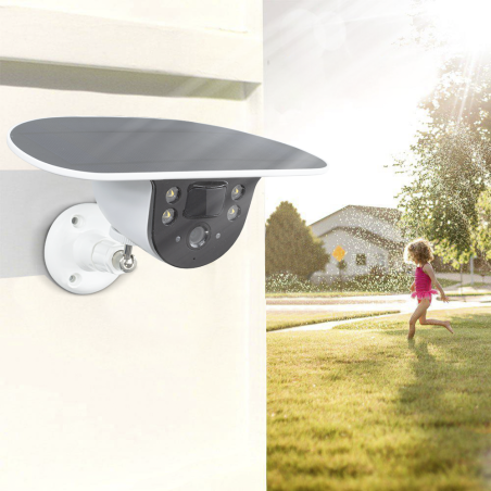 Telecamera Ricarica Solare Wi-Fi Per Esterni Infrarossi Wireless Controllo APP