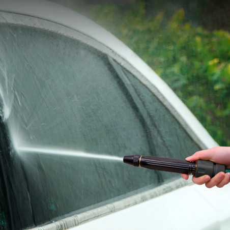 Ugello Tubo Flessibile Lavaggio Auto Pistola Acqua Spruzzatore Metallo a Getto