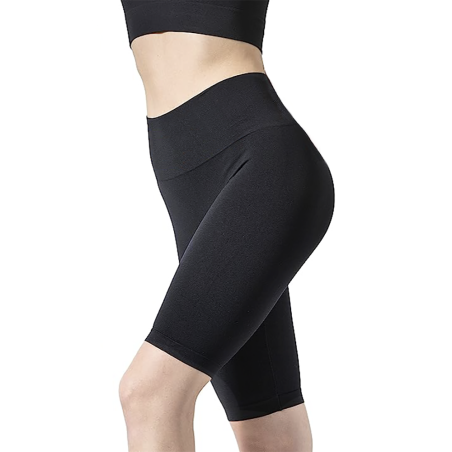 Pantaloncino Ciclista da Donna NERO Leggings Modellante Short Elasticizzato