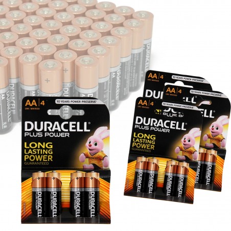 Pack da 16 o 32 stilo AA Duracell long lasting durablock alcaline