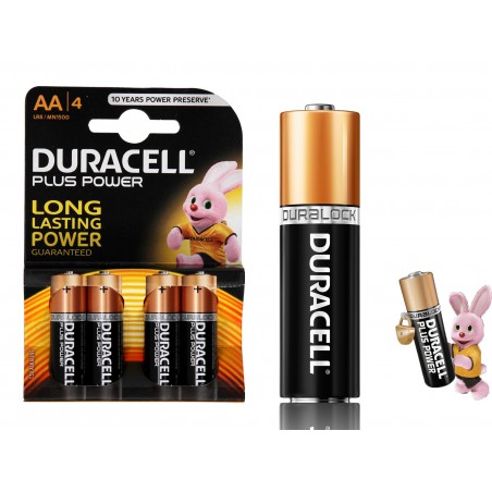 Pack da 16 o 32 stilo AA Duracell long lasting durablock alcaline