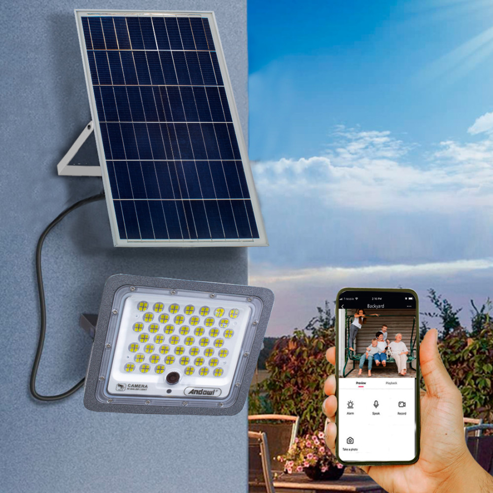 Faro LED 450W con Telecamera di Sorveglianza a...