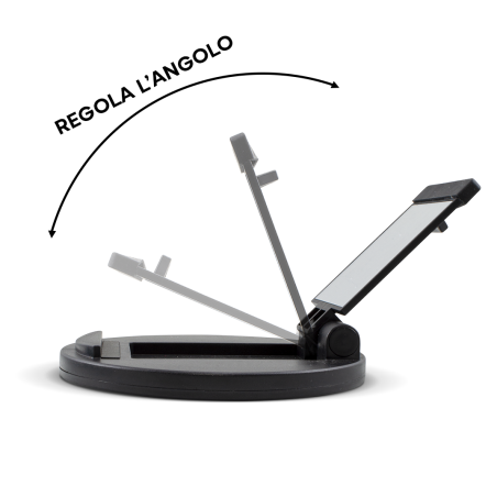 Supporto Cellullare Tablet da Tavolo Stand Pieghevole con Specchietto Portatile