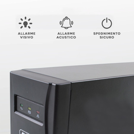 Gruppo di Continuità UPS Offline 1000VA Q-UP1100 Generatore per Computer