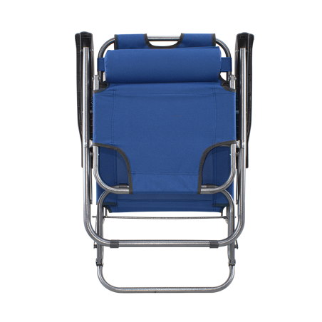 Onshore Sdraio Lettino 2 in 1 pieghevole 320389 reclinabile in metallo textilene