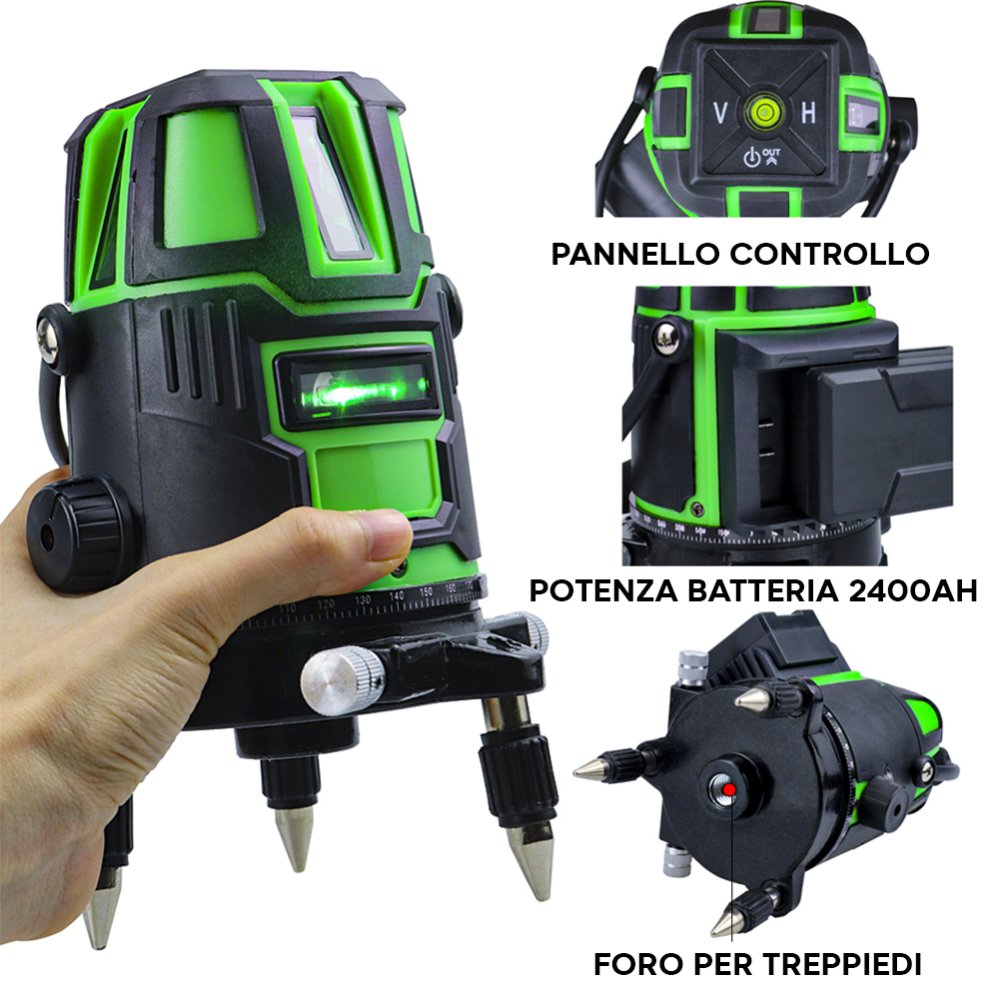 Livella Laser Autolivellante 360° Multilinea...