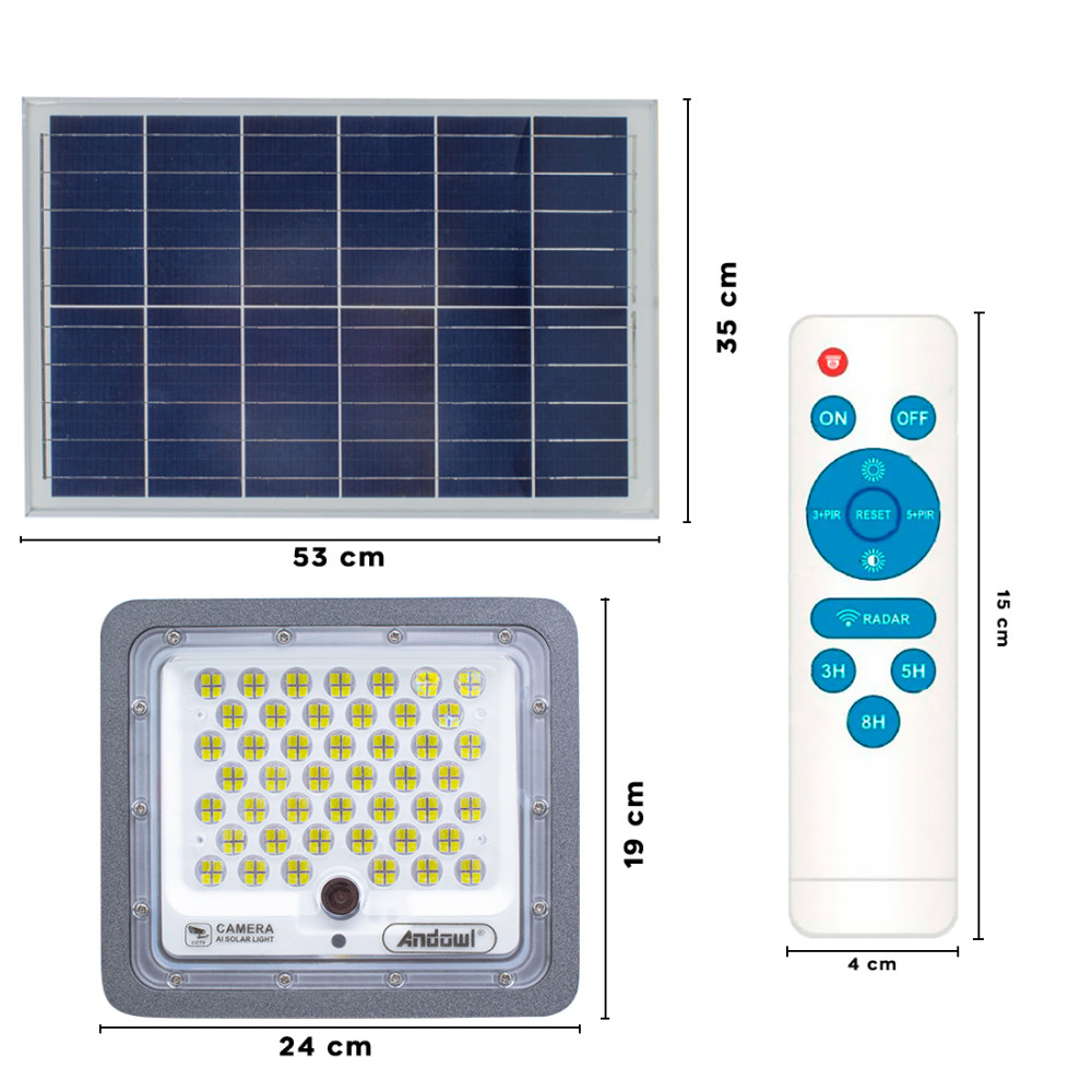 Faro LED 300W con Telecamera di Sorveglianza a...