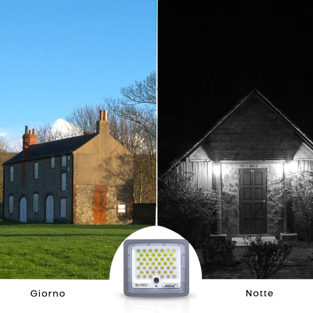 Faro LED 300W con Telecamera di Sorveglianza a...