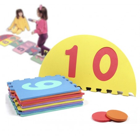 Tappeto puzzle componibile il gioco della campana in schiuma eva foam