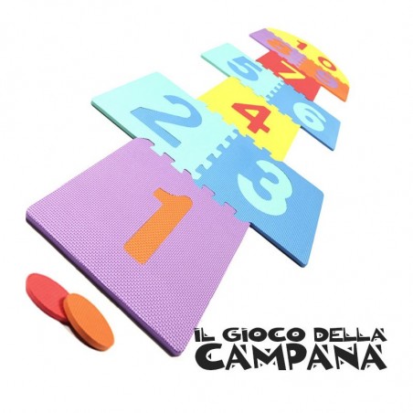 Tappeto puzzle componibile il gioco della campana in schiuma eva foam