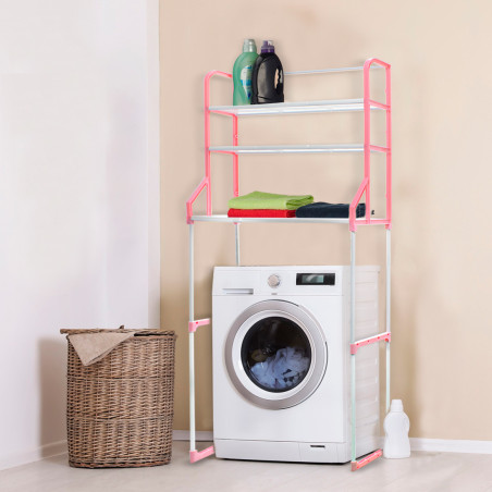 Scaffale Multifunzione Lavatrice Bagno Organizer Mensole Salvaspazio 67x23x151cm