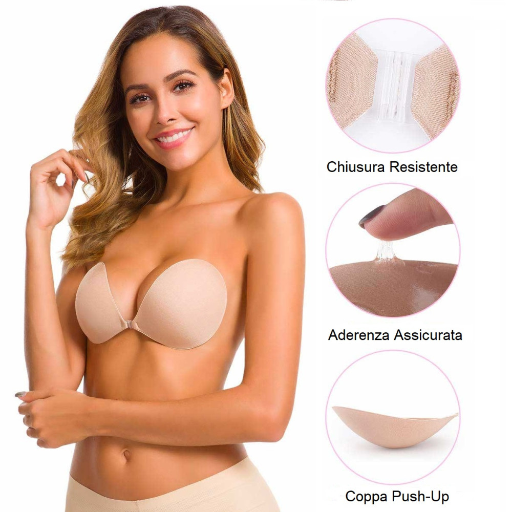 Reggiseno Woman Bra Push Up Invisibile Senza...