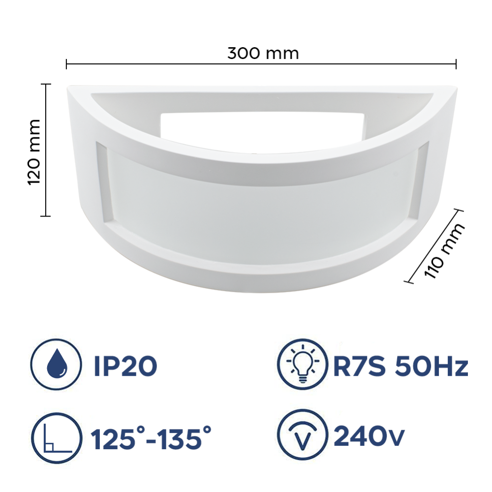Applique Gesso Plafoniera GS-5037 a Parete...