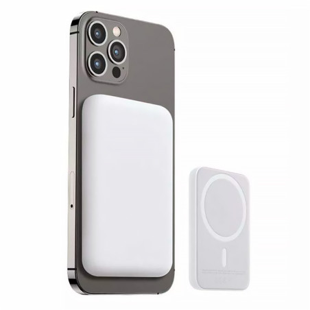 Powerbank Wireless Magnetico 5000mAh 5V per Smartphone Caricabatteria Portatile