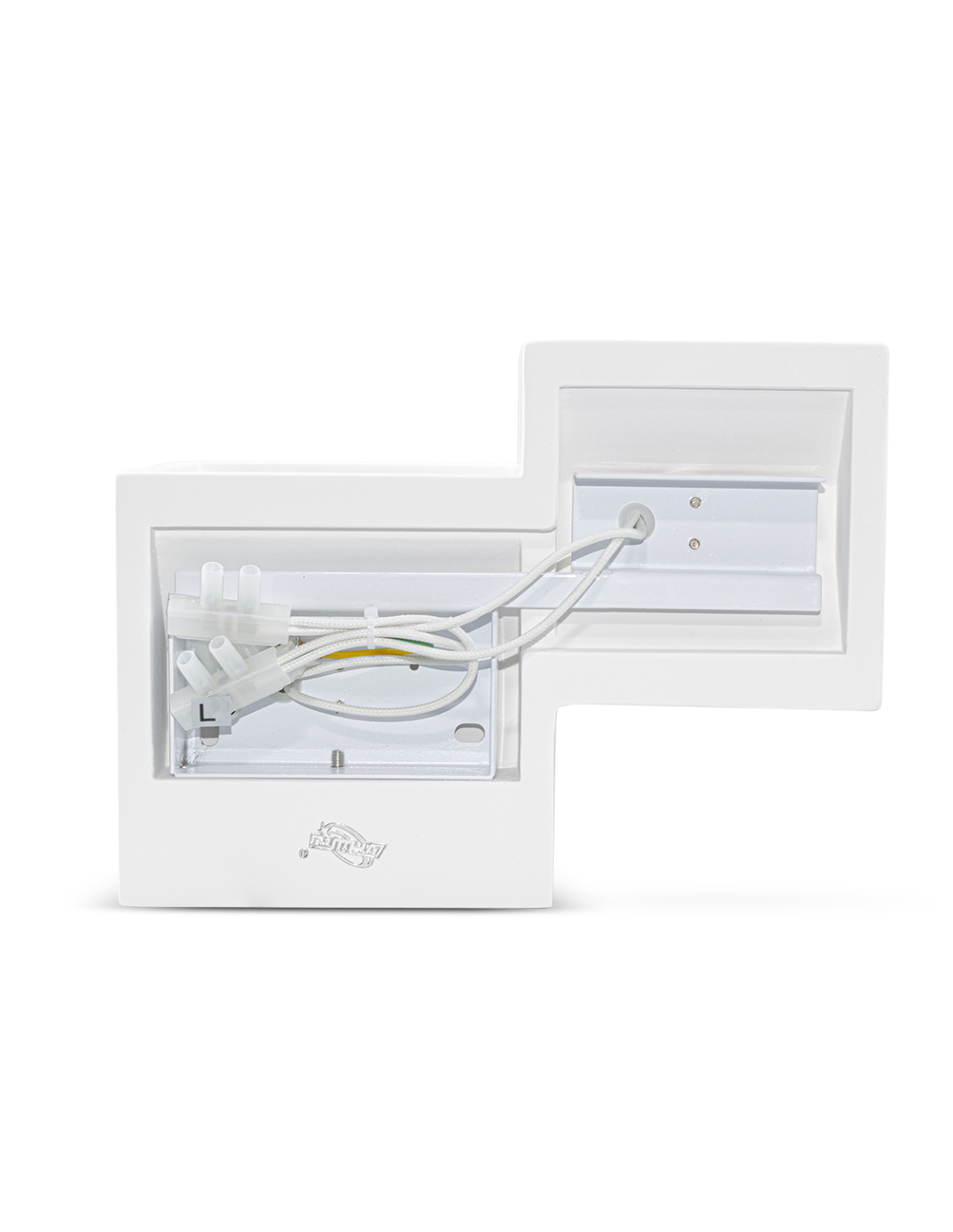 Plafoniera Da Parete Ovale In Gesso GS-5016, Bianco, Attacco G9, Doppio Raggio Di Luce, Design Moderno